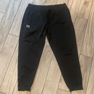 Under Armour joggers.